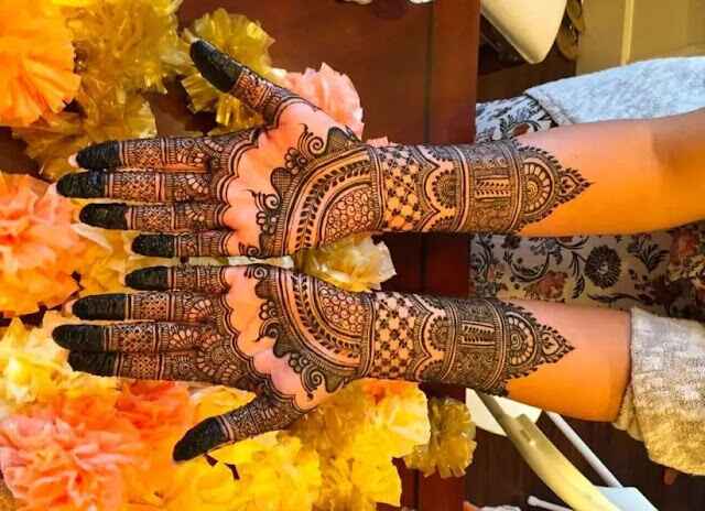 Modern Full Hand Mehndi Design