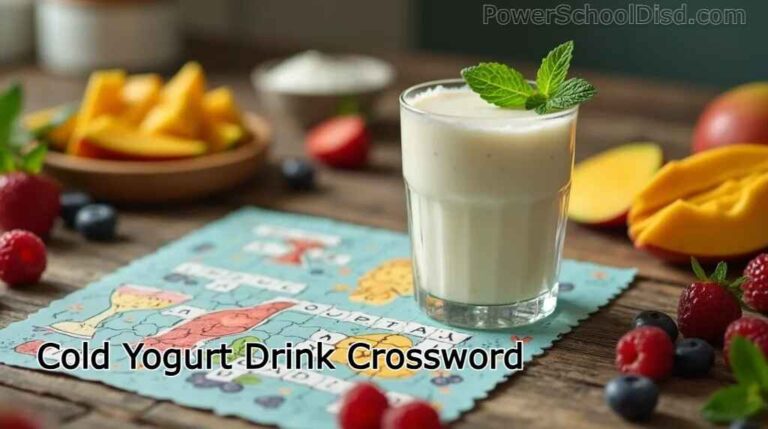 Cold Yogurt Drink Crossword