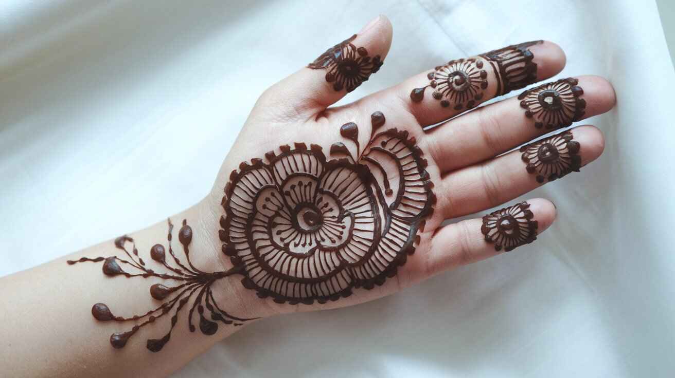 Front Hand Mehndi Designs