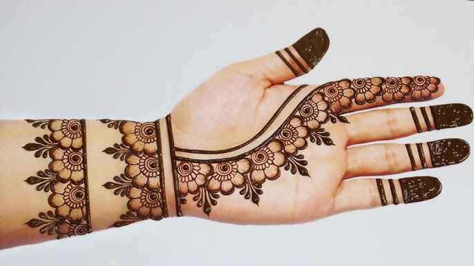 Royal Front Hand Mehndi Designs