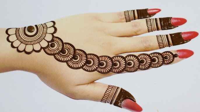 Easy Arabic Mehndi Design