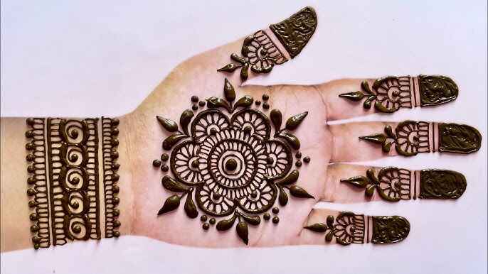 Easy Arabic Mehndi Design