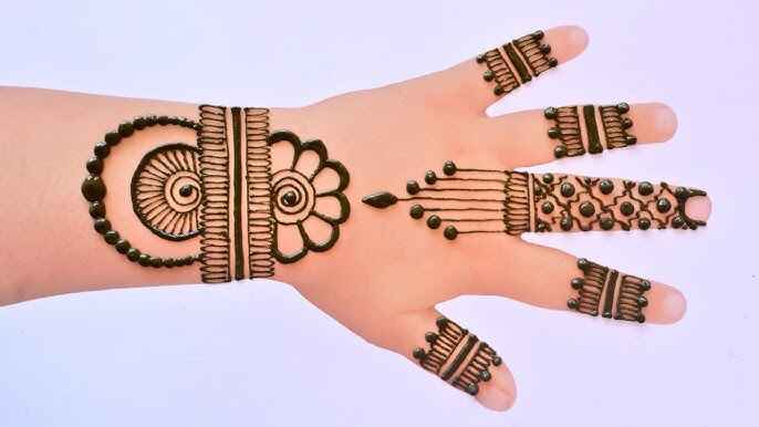 Easy Arabic Mehndi Design