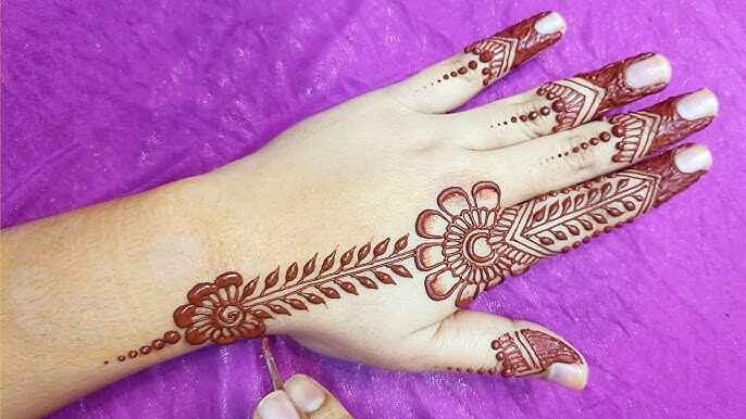 Easy Arabic Mehndi Design