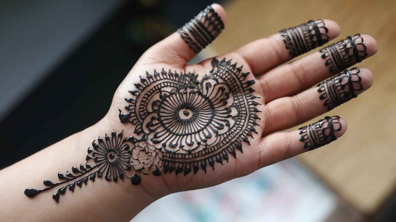 Royal Front Hand Mehndi Designs